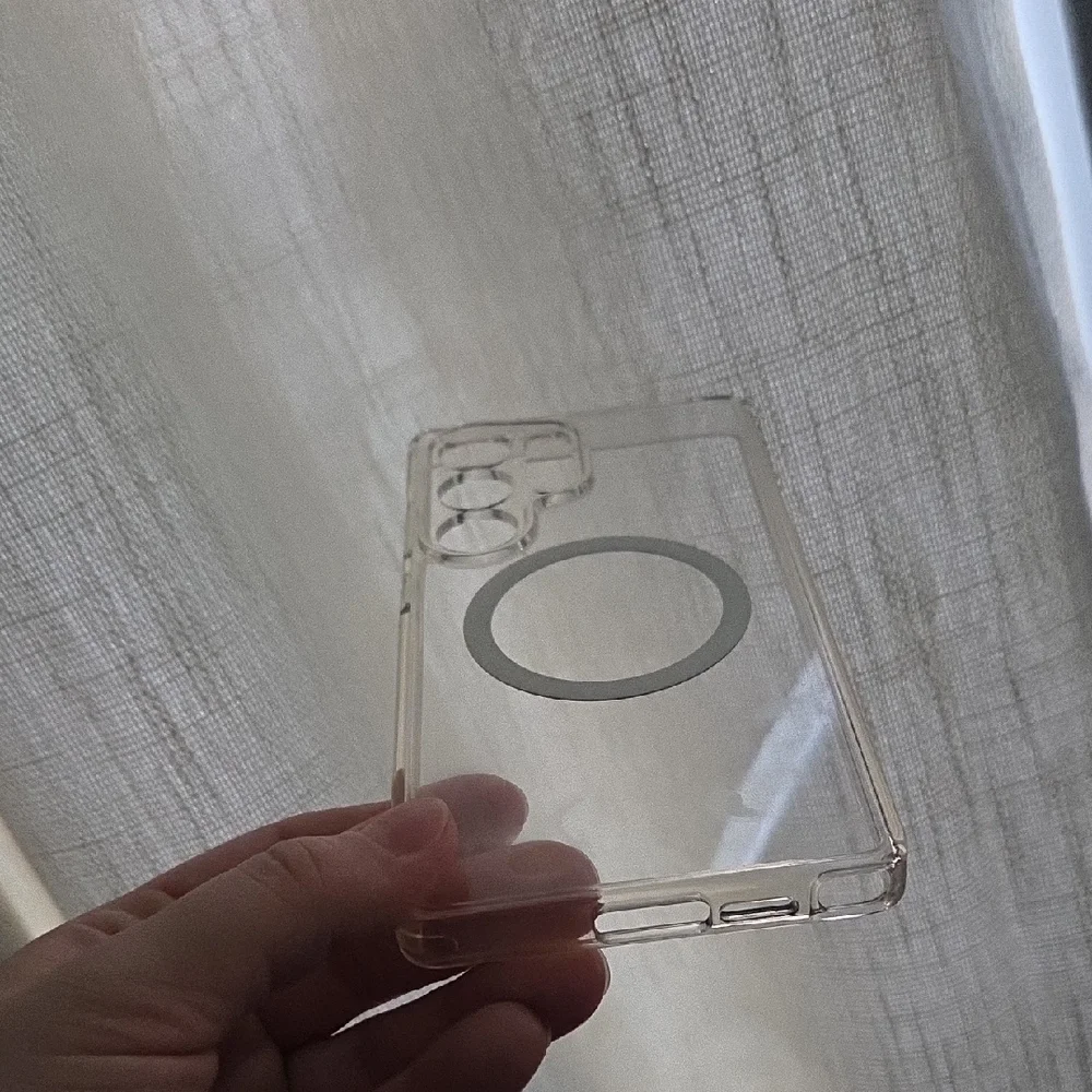 Samsung Galaxy S25 Ultra Transparent Black MagSafe Case